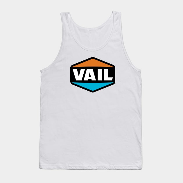 Skiing Vail Colorado Ski Tank Top by heybert00